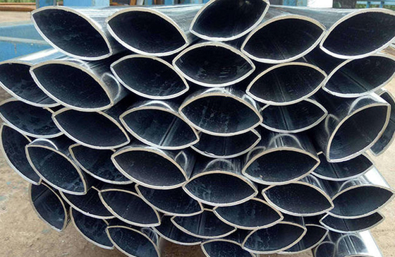 Galvanized Welded Flat Oval Steel Tube 0.2mm-2.5mm S235J S355J