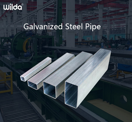 Q235 Galvanized Steel Square Tube 40X40 2m-12m A53 Grade B Building Materials
