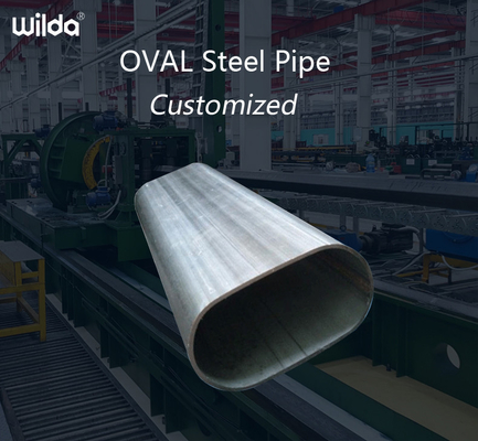 Rail Fence Pre Galvanized Elliptical Steel Pipe 16Mn Structural