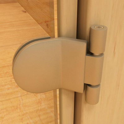 Yellow Brown 180 Degree Door Hinges Powder Coated CE ISO