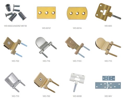 ISO Windows Steel Door Hinge Chrome Zinc Surface For Interior Door