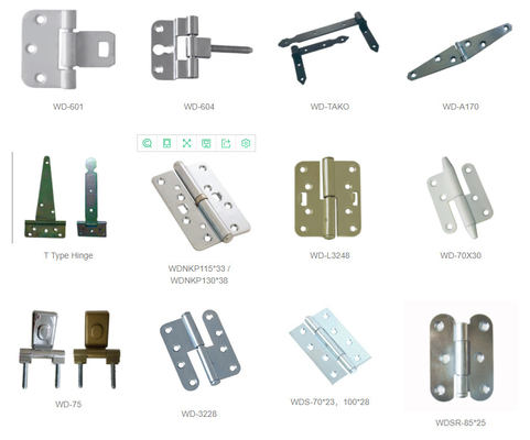 Customized White Chrome Lift Off Hinges Heavy Duty 2mm Thick