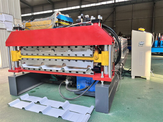 Double Layer Corrugated Roof Panel Roll Former with Hydraulic Cutting and 6-8m/min Speed Roll Forming Machine